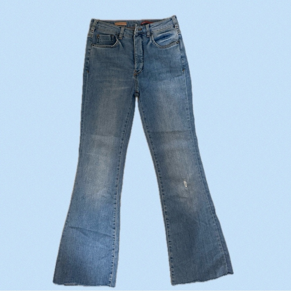 Blue soft flare jeans